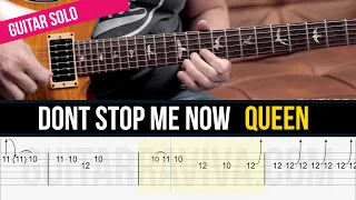 Don't Stop Me Now TABS 🎸 (Guitar Solo Lesson ) Easy lesson with TAB