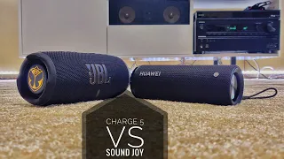 JBL CHARGE 5 VS HUAWEI SOUND JOY "HOW MUCH CAN THEY COMPARE?!"