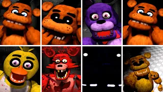 [ЯРКОСТЬ] Five Nights Before Freddy's - все джампскер (фнаф фанатская игра)