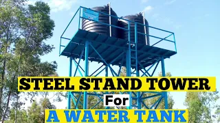 How to build STANDS FOR WATER TANKS Construction| Metal Water tank stand