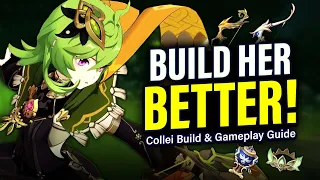 UNLOCK Her POTENTIAL! COLLEI GUIDE: How to Play, Artifacts, Weapons, Build & Teams | Genshin 3.0