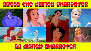 Guess the Disney Character in 3 Seconds..!! | 60 Disney Characters