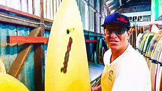 Biggest in the World? Surfboard and Kneeboard Collection. Campbell Brothers Bonzer. Wooden el Paipo