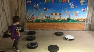 Robot Vacuum Races are Back!!!  Friday Night with Vacuum Boy