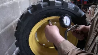 how i load tractor  tires with windshield washer fluid for weight