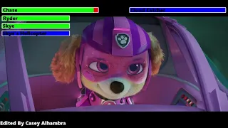 PAW Patrol: The Movie (2021) Final Battle with healthbars