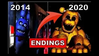 FNAF 1 2 3 4 5 6 7 8 9 ( ALL ENDINGS )