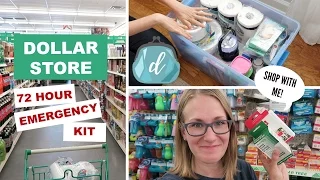 🚨 How to make a DOLLAR STORE 72-HOUR EMERGENCY KIT! (shop with me feat. Dashlane)