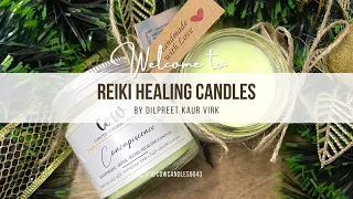 Lets make Reiki Healing Candle #handmadecandles #healing #scentedcandles #designercandles #candles
