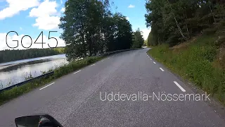 The trip from Uddevalla to Nössemark on my scooter