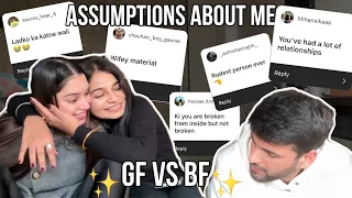 Answering your ASSUMPTIONS ABOUT ME (Boyfriend VS Girlfriend) PART 2 🥰