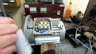 Kako spojiti trofazni motor na monofaznu struju / How to connect three-phase - 400V to 230V