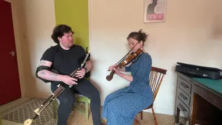 The Hen’s March and Lesley’s March on Fiddle and Fred Morrison Uilleann Pipes