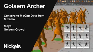 [TUTORIAL] Golaem Archer - Converting MoCap Data from Mixamo