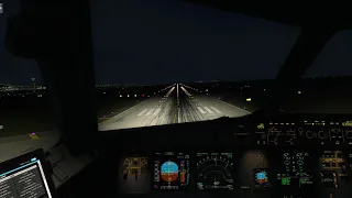 [P3Dv4] | airbus a321 night landing in Guangzhou Baiyun International Airport