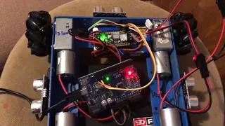 Shedbot motor tests with adafruit featherwing motor controller