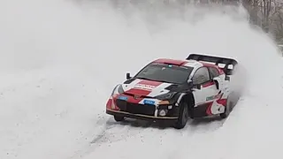 Elfyn Evans Rally Sweden 2022 test Toyota GR Yaris Rally1