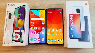 КТО БЫСТРЕЕ SAMSUNG GALAXY A51 VS REDMI NOTE 9 PRO? SPEEDTEST