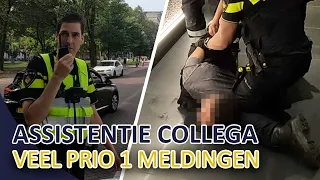 Politie | Assistentie collega | Reanimatie | Vechtpartij | Ruzie | Veel prio 1 meldingen