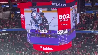Views of Ovechkin's 802 from Fans Around the Arena!