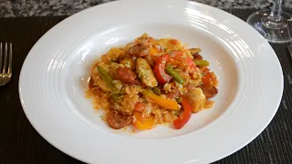 Spanish-Style Chicken and Chorizo Paella Recipe