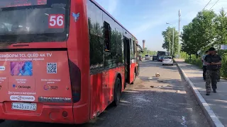 Автобус проехал на красный свет и устроил массовое ДТП в Хабаровске | 20.06.2023