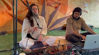 Temple Step and Madhu Honey offering "Sound Spheres" Live at Earth Frequency Festival 2022