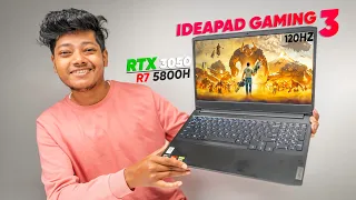 Lenovo Ideapad Gaming 3 Ryzen 7 5800H RTX 3050 Review | 120Hz | Budget Performance Laptop!