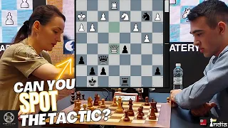 A Smooth Tactic to Finish off the Game | Kateryna Lagno vs Hayk Martirosyan  | Satty Zhuldyz Blitz