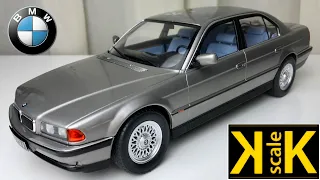 1:18 BMW 740i (silver, 7 series e38) - Limited edition, 1 of 1000 pcs. - KK-Scale [Unboxing]
