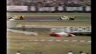 1981 German GP, double overtake manouvre by A. Jones