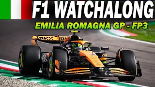 🔴 F1 Watchalong - EMILIA ROMAGNA GP - FP3 - with Commentary & Timings