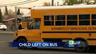 Sacramento kindergartner left on school bus in parking lot