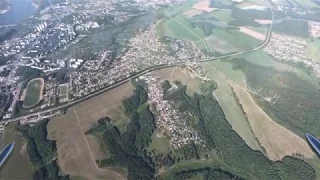 Ту-134. Заход и посадка в Нижнем Новгороде из штурманской кабины #НижнийНовгород #Ту134