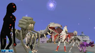 Horror Face-off Size Comparison 5 | Horror Face-off [S5] | SPORE