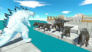 Ice Godzilla 2014 vs Zilla Kaiju Monster - Animal Revolt Battle Simulator