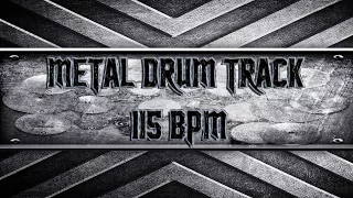 Groovy Metal Drum Track 115 BPM (HQ,HD)