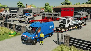Service de dépannage à 2.000.000€ plein de camions dépanneuse et véhicules d'assistance
