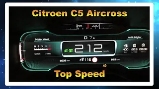 Citroen C5 Aircross Top Speed 🔥 220+ kmph