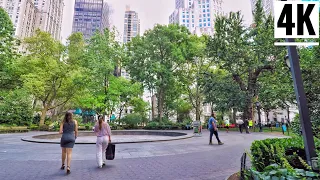 ⁴ᴷ⁶⁰ Walking Madison Square Park New York City via Flatiron Building 2020-Midtown Manhattan NYC