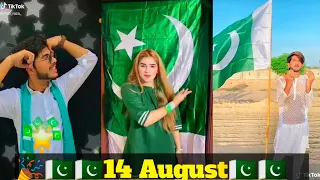 Pakistani 14 August viral tiktok video|Dil Dil Ki Awaz Pakistan Zinda Abad |Areeshay soomro& others
