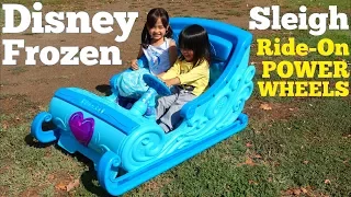 Disney FROZEN Sleigh Ride-On Power Wheels. 12 Volts Ride-On Toys. A Disney Frozen 2 Toy