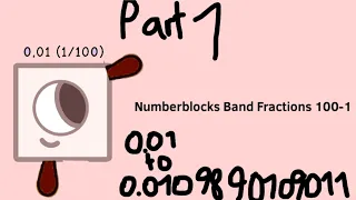 Numberblocks Band Fractions 100-1 (Part 1)