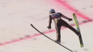 Piotr Żyła 245,5 m Konkurs Nowy Rekord Polski Vikersund 2017 (HD)