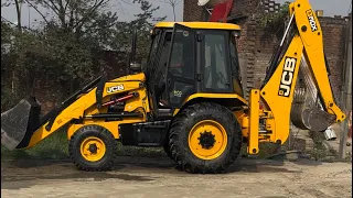 JCB 3dx extra machine working to railway track in Bettiah jcb railway track par kam karte huye video