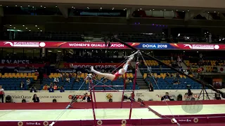 DERWAEL Nina (BEL) - 2018 Artistic Worlds, Doha (QAT) - Qualifications Uneven Bars