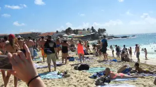 Jet taking off at Maho Beach, St. Maartin 1/8/15