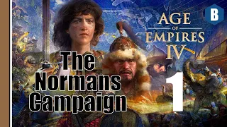 AGE OF EMPIRES 4 - The Normans Campaign (Hard Mode) - PART 1 - Let's Try: AoE4