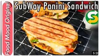 Chicken Panini Sandwich with Whole Wheat Panini Bread | Subway Sandwich Recipe | Chicken Sandwich