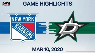 NHL Highlights | Rangers vs Stars – Mar. 10, 2020